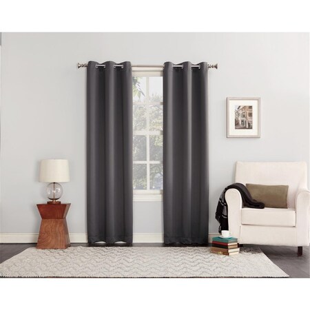 Kd 80 x 84 in. Norwich Gray Blackout Curtains, 2PK KD1680277